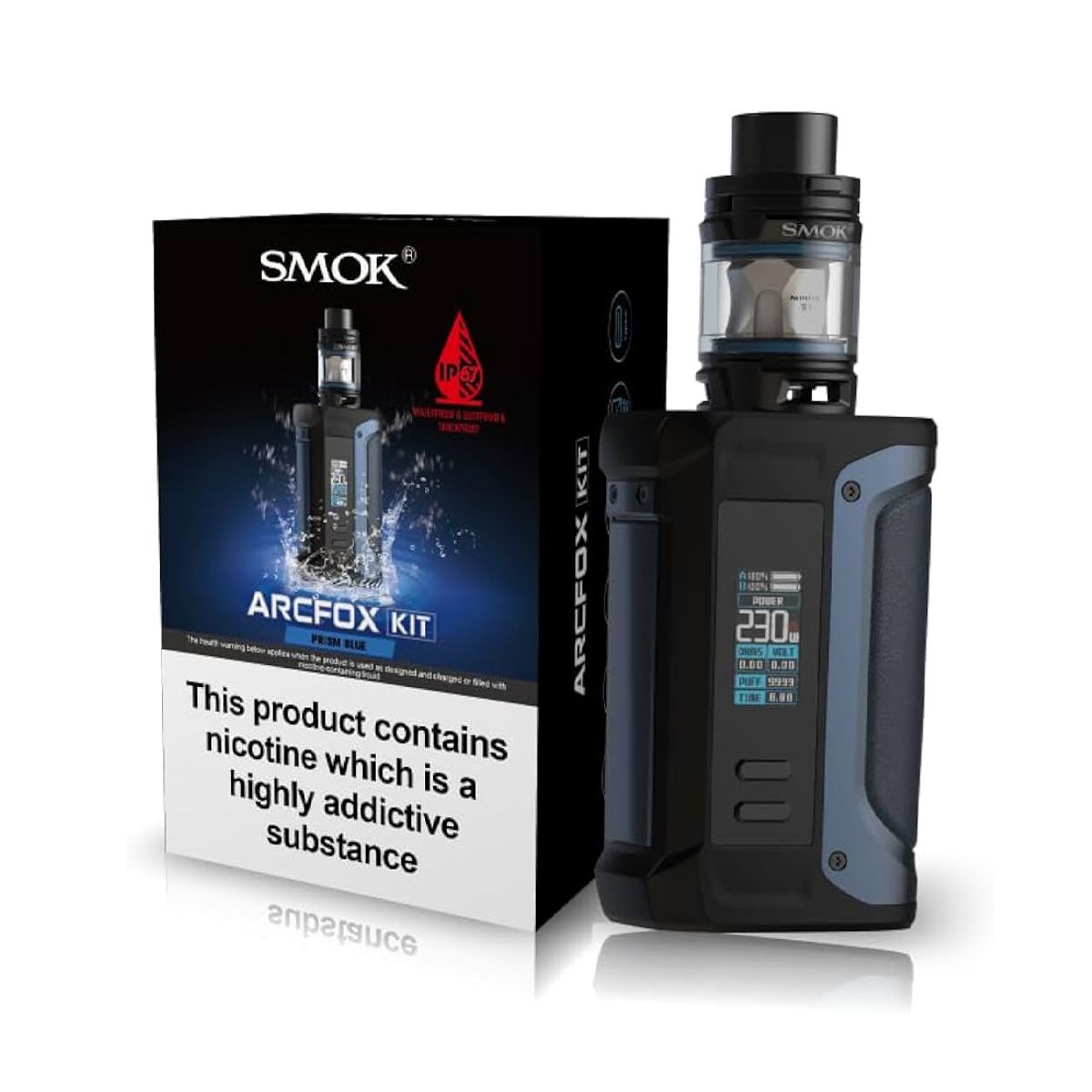 SMOK - SMOK ARCFOX Kit, 230W, 7,5 ML, TFV18 - Diseño: PRISM BLUE
