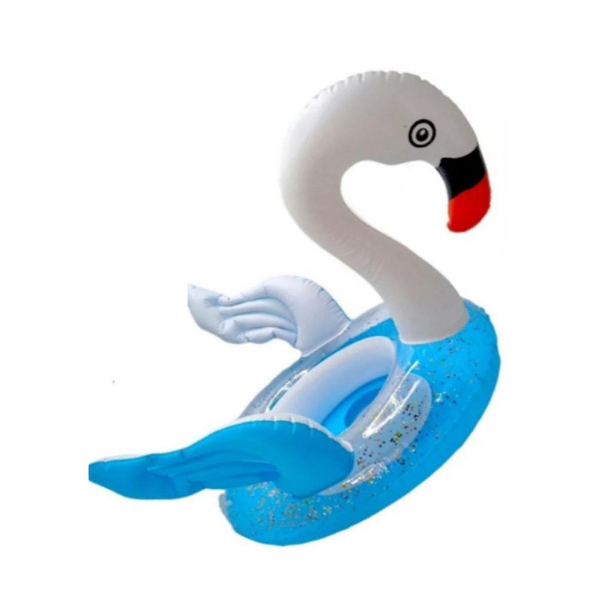 GENERICO - Flotador de Cisne con escarcha 73x45 cm