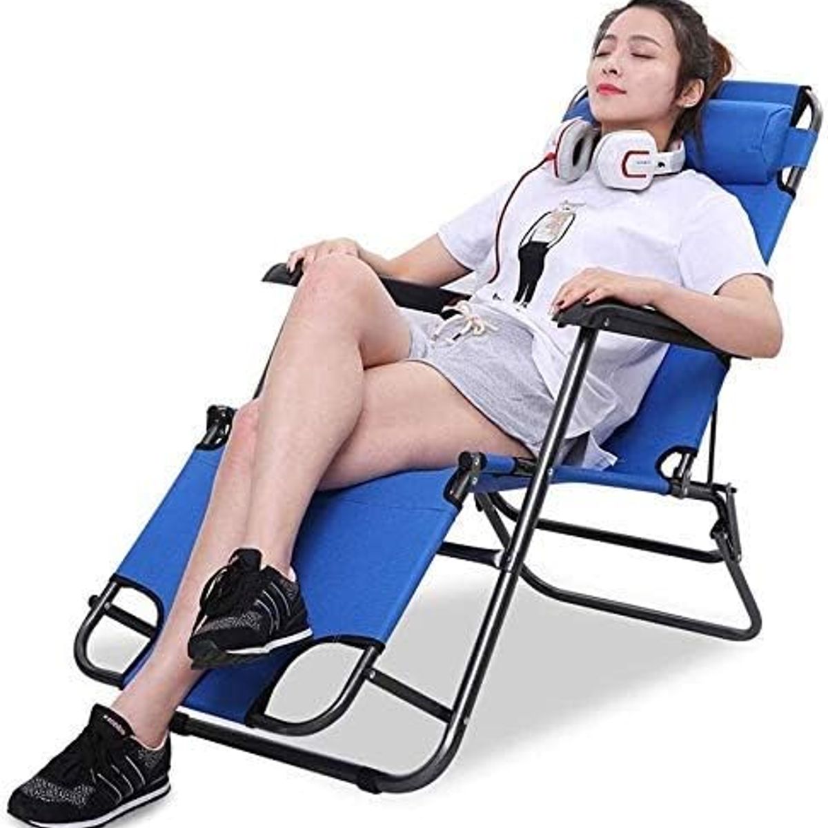 GENERICO - SILLA SILLÓN SOFÁ RECLINABLE TERRAZA CELESTE