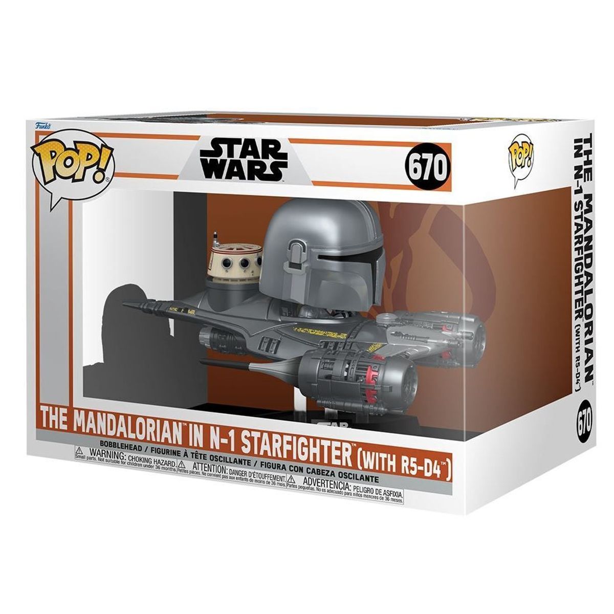 FUNKO - Funko Pop The Mandalorian In N1 Starfighter With R5-D4