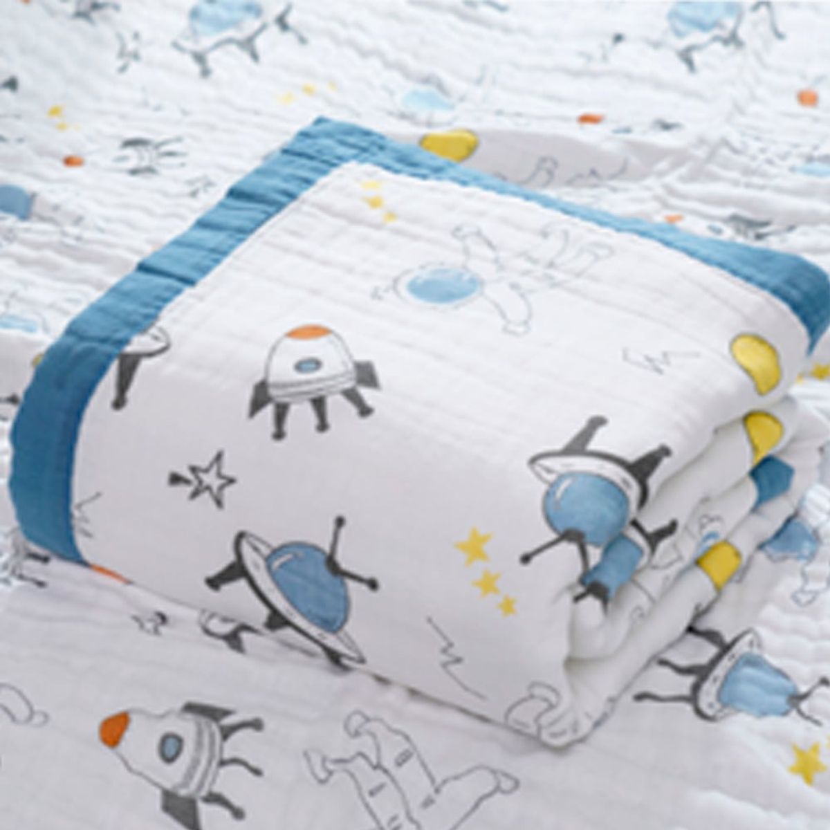 GENERICO - Manta de Muselina para Bebé 100% Algodón 6 Capas