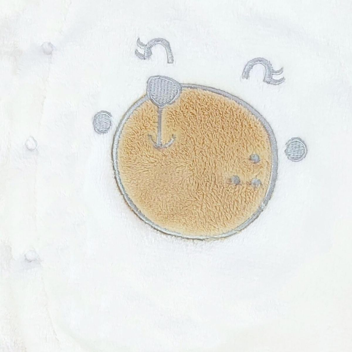 GENERICO - Enterizo bebé acolchado Oso - Blanco