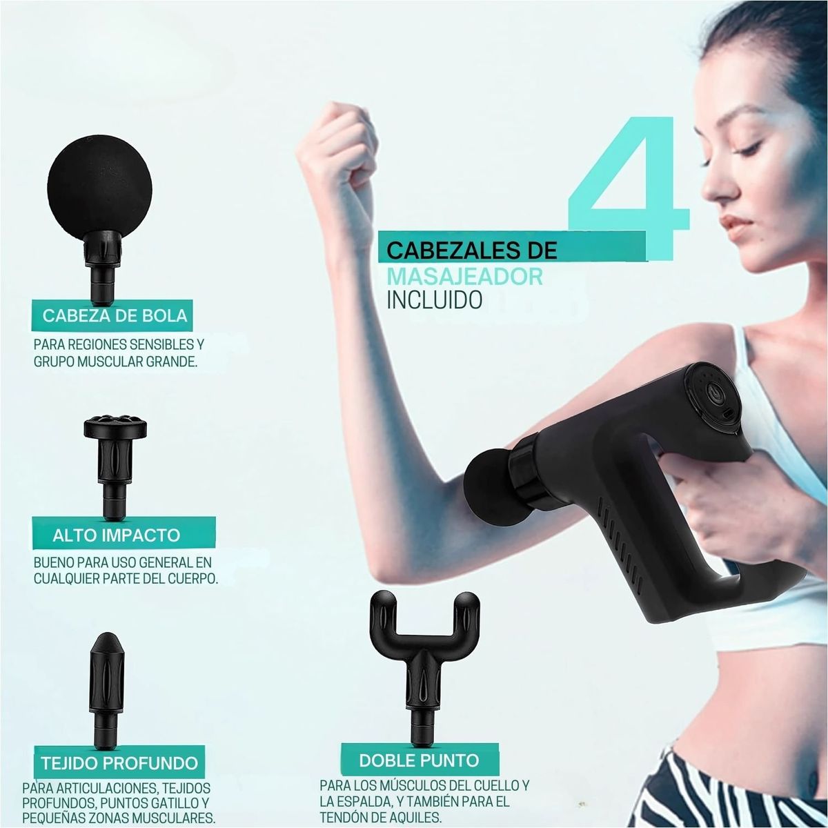 VICTORIA - Pistola de Masaje Profesional para Alivio y Relajación Muscular