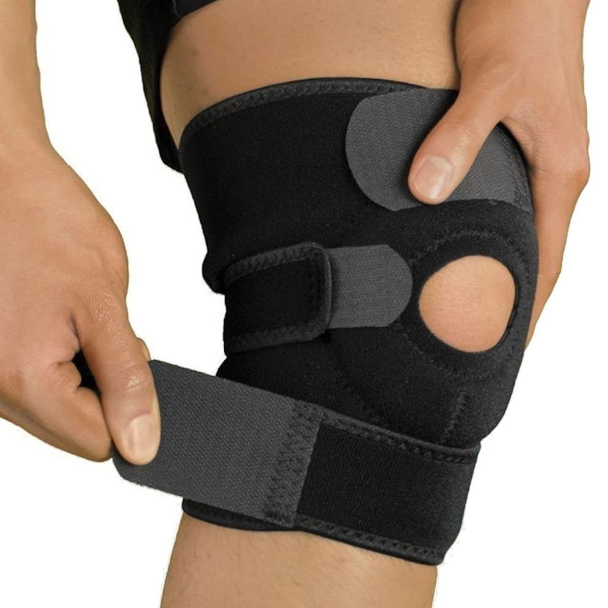 GENERICO - Rodillera Deportiva para Compresion Ajustable con 3 Velcros