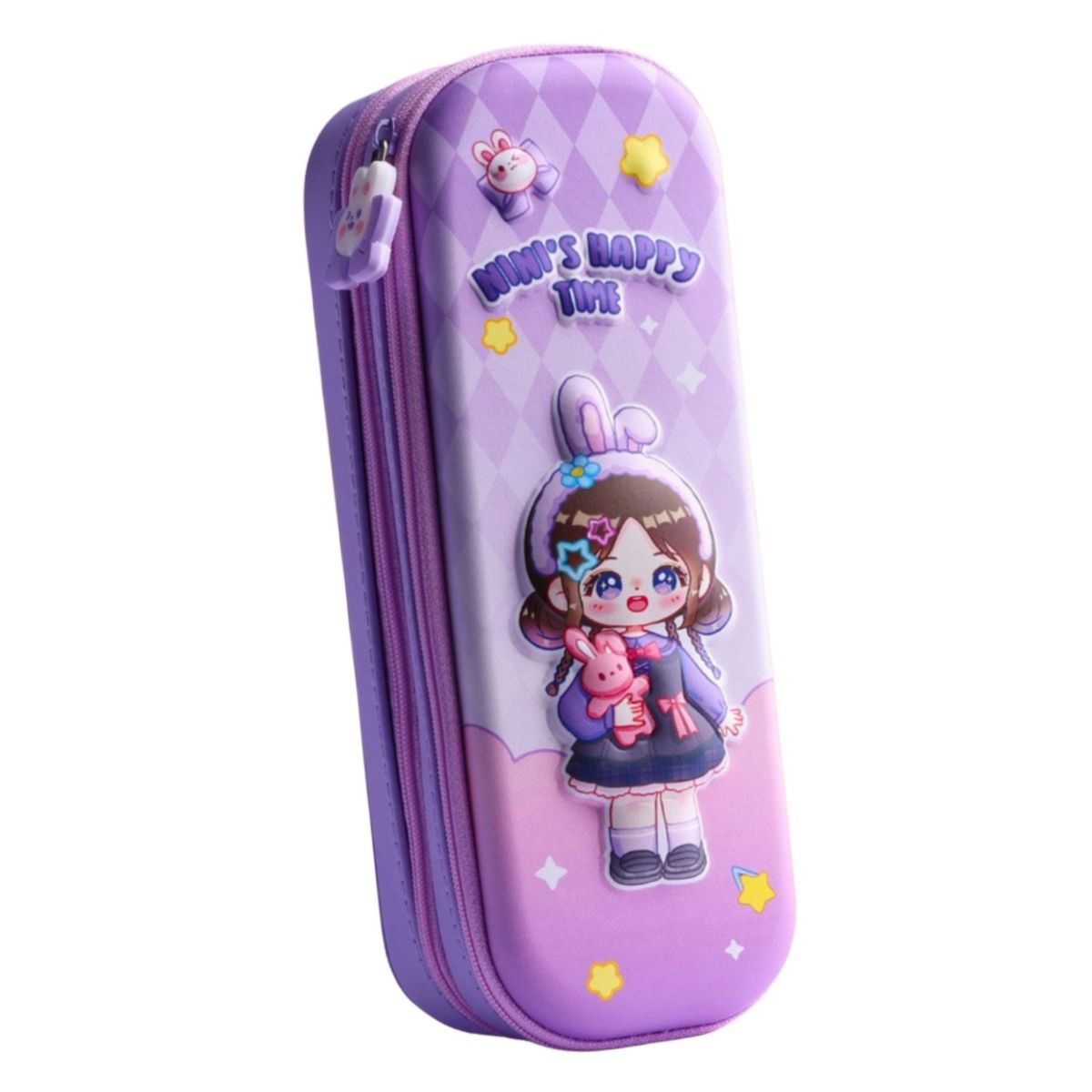 GENERICO - Cartuchera estuche Kawai 3D para lápices doble capa