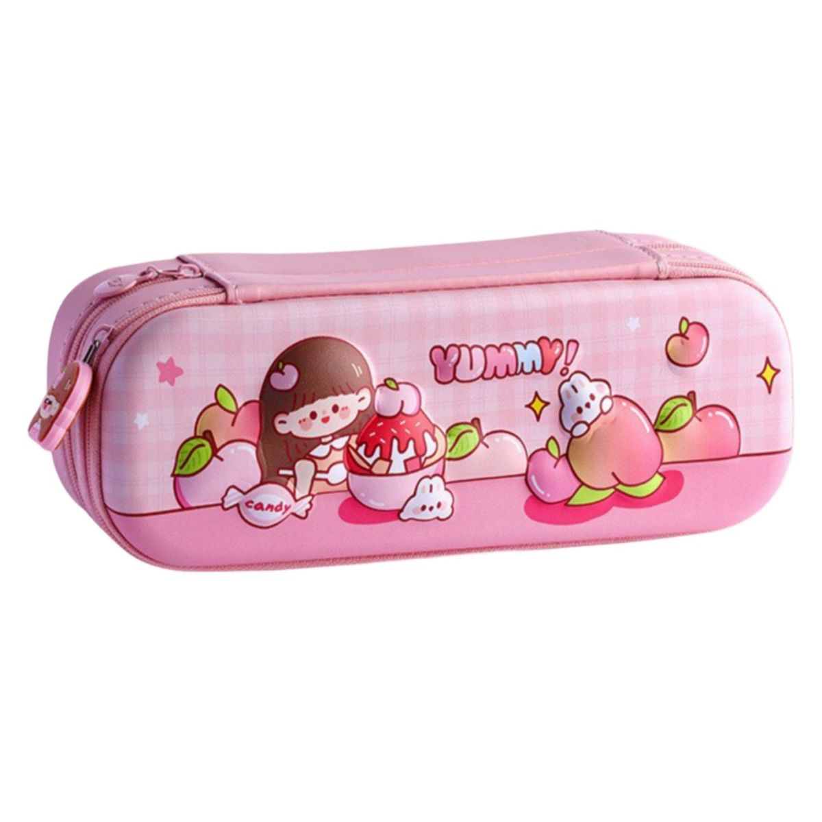 GENERICO - Cartuchera estuche Kawai 3D para lápices doble capa