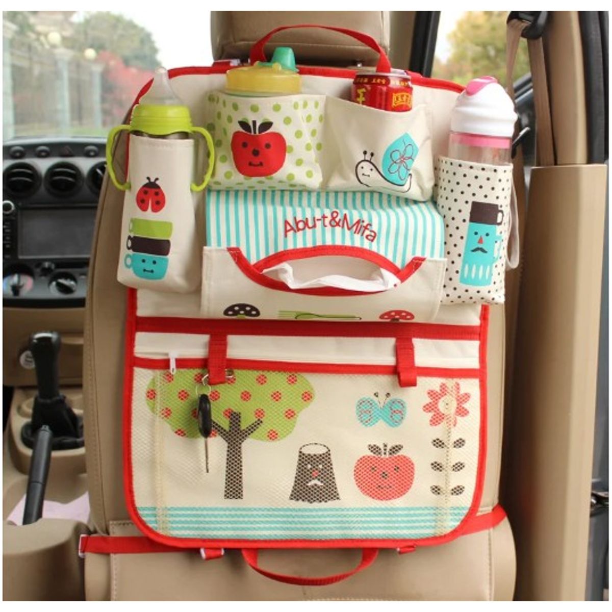 GENERICO - Organizador de asiento de carro con diseño animado