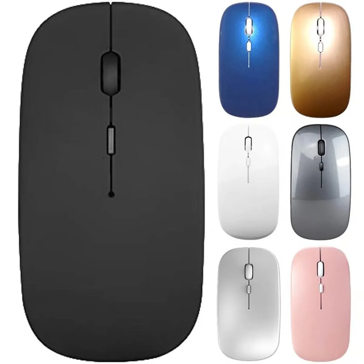 GENERICO - MOUSE INALAMBRICO ULTRA DELGADO RECARGABLE BLANCO