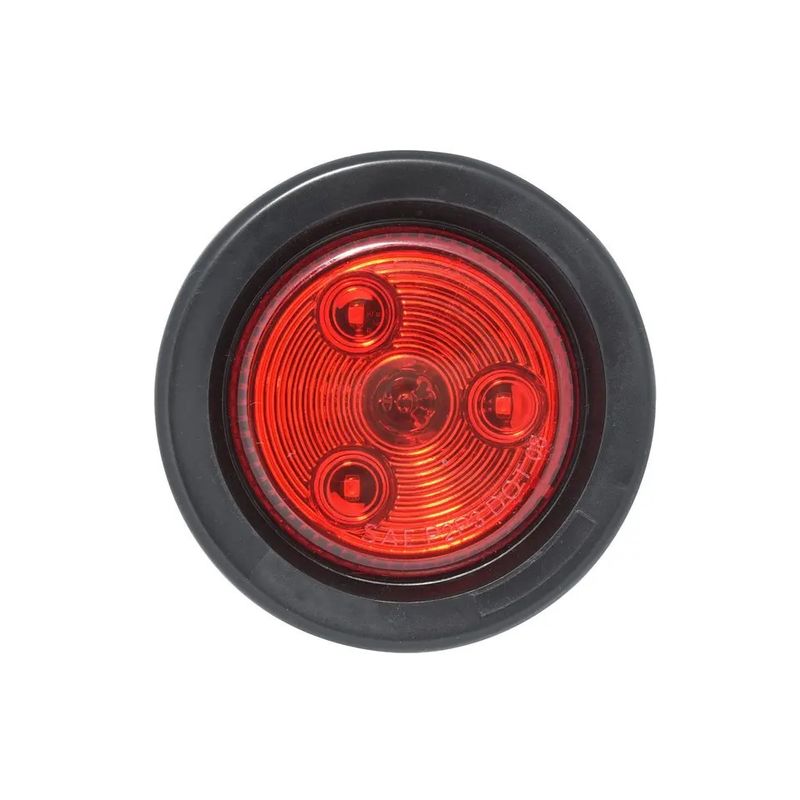GENERICO - Faro Lateral Led 2 Pulgadas Multivoltaje Rojo