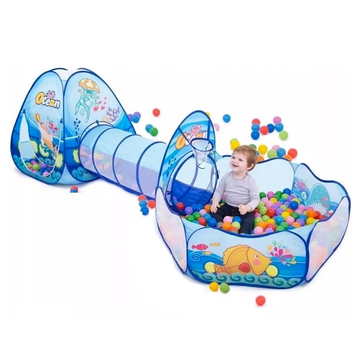 GENERICO - Circuito Tunel mas Carpa Estimulacion Temprana 3en1