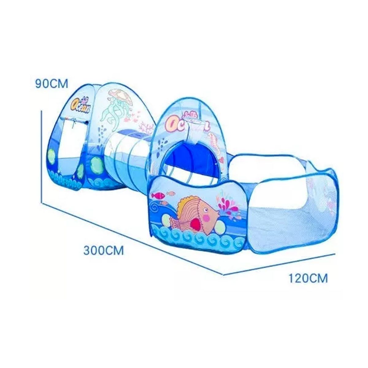 GENERICO - Circuito Tunel mas Carpa Estimulacion Temprana 3en1