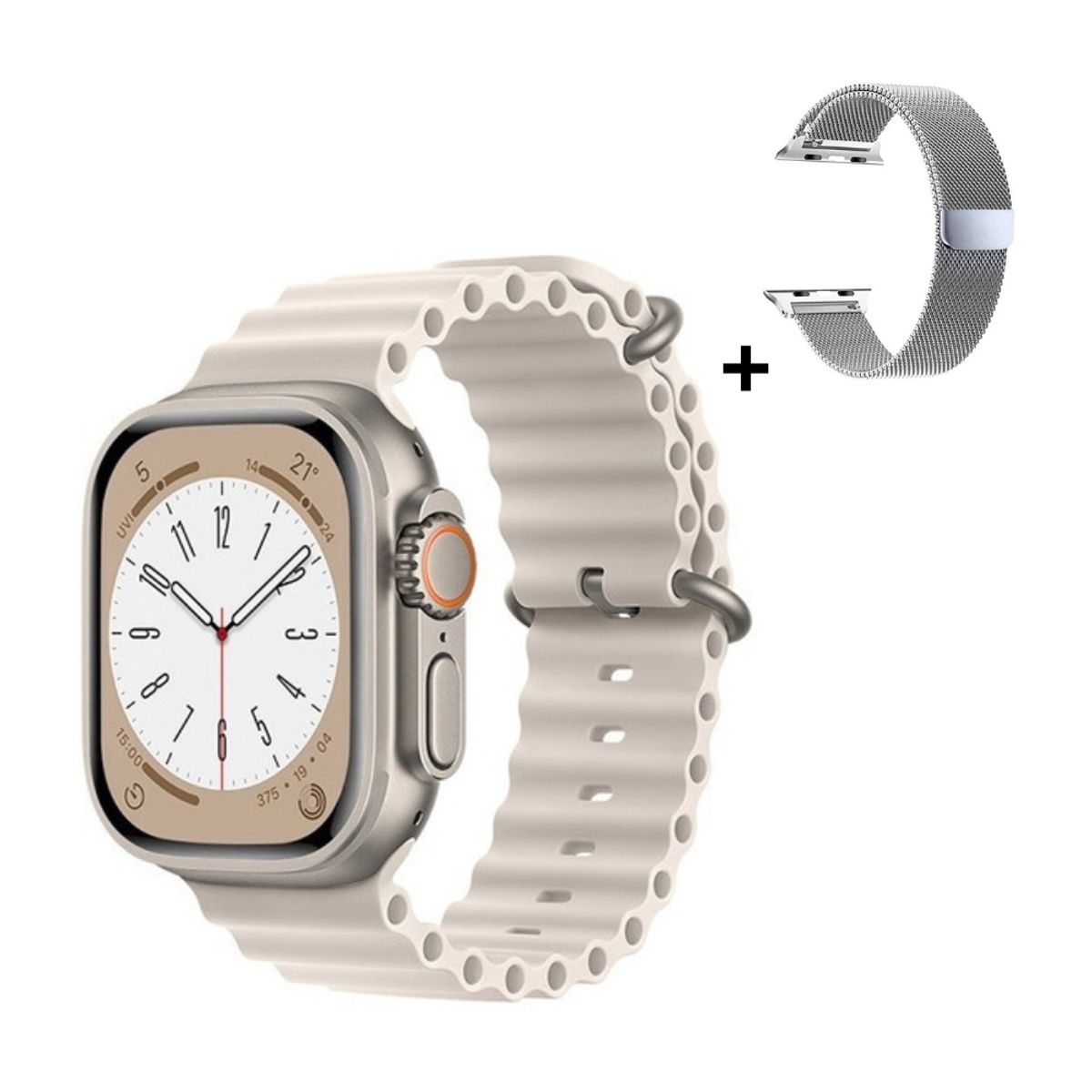 IWOWN - Smartwatch T900 Ultra Serie 9 2024 Beige