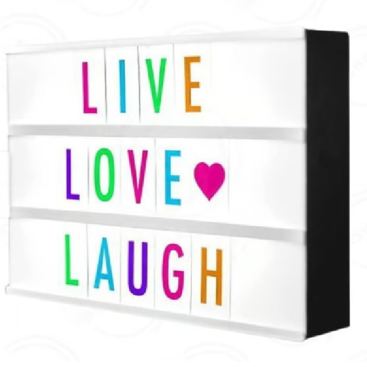 GENERICO - Pizarra Led con Letras de Colores Intercambiables