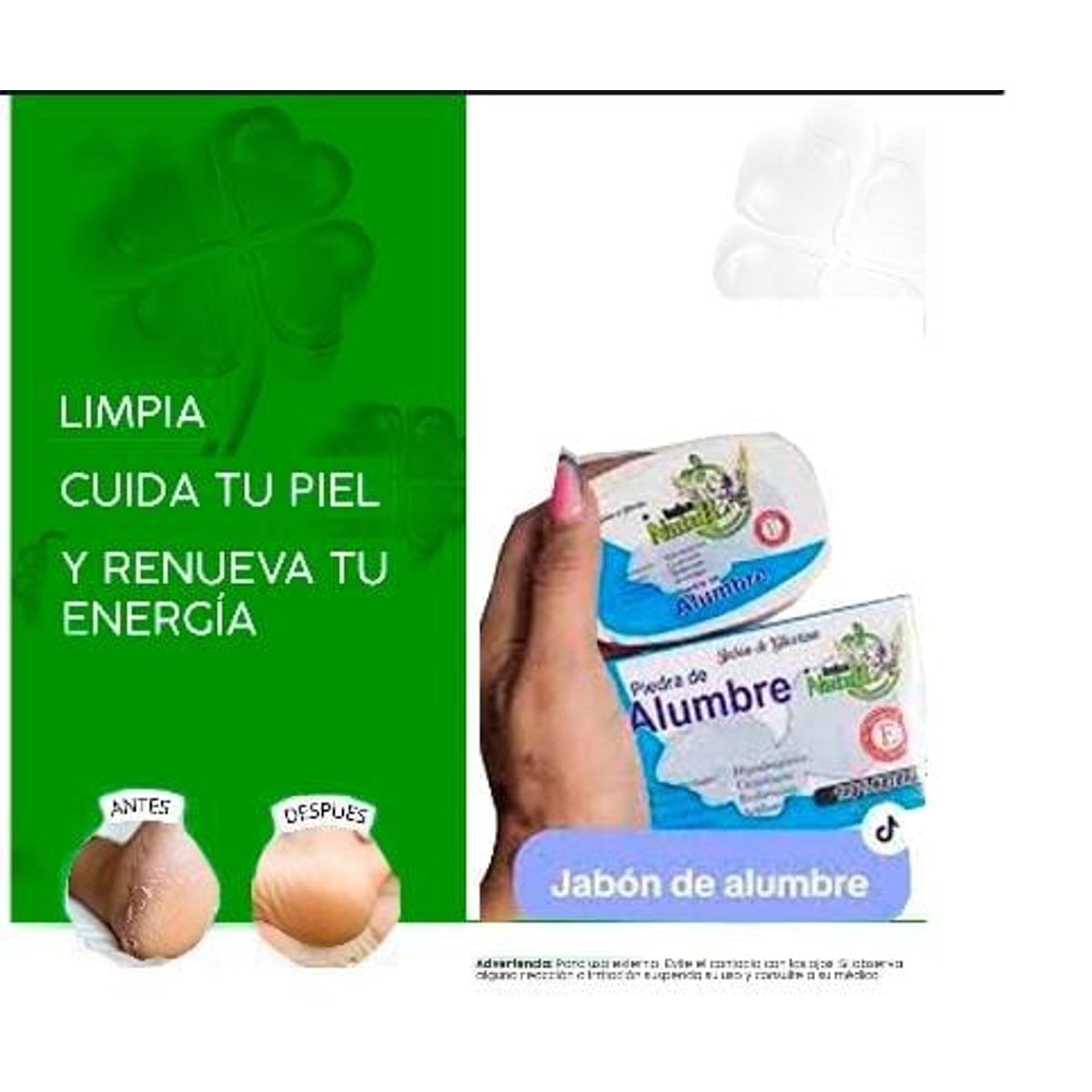 GENERICO - Pack 3 Jabón Antiséptico de Hierbas de Alumbre