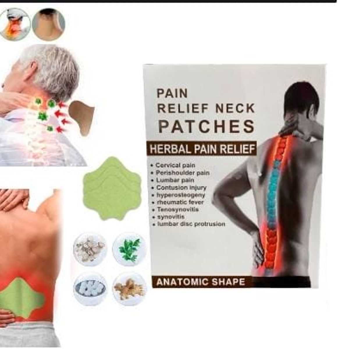 GENERICO - Tratamiento Pack 20 parches cervical y lumbar