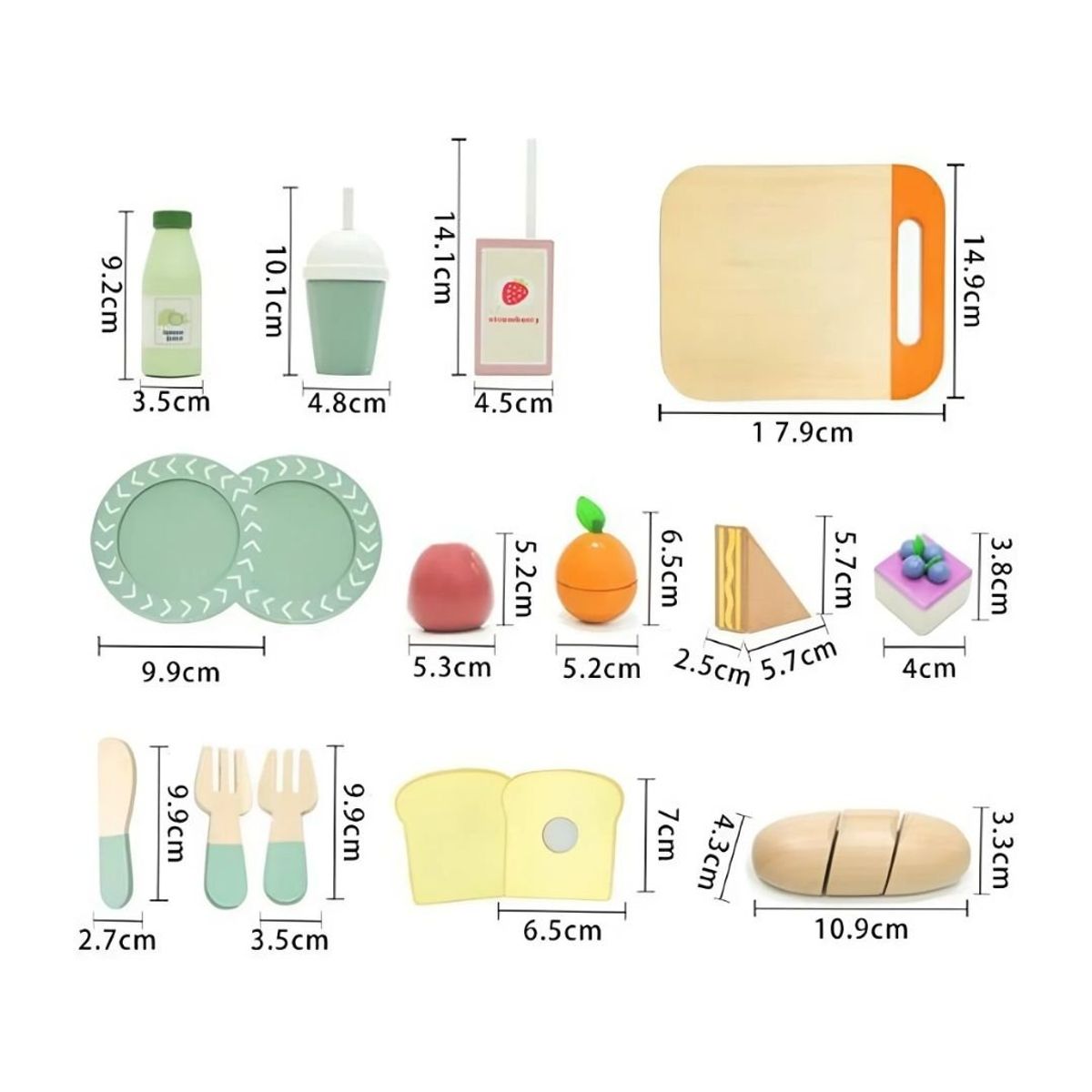 GENERICO - Juego Didáctico Mi Pequeño Set Fiesta de Picnic para Niños