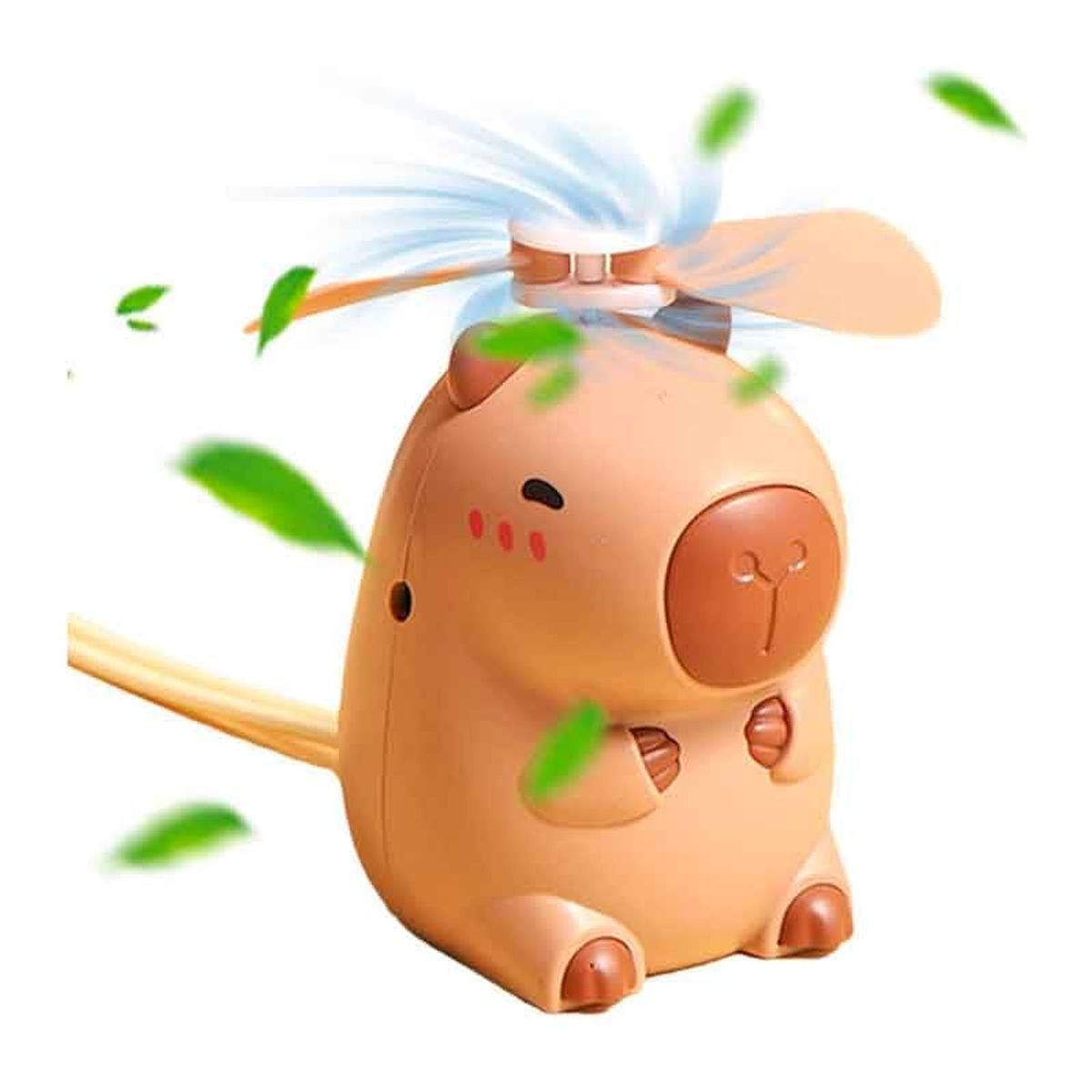 GENERICO - Ventilador Mini portátil USB Capybara