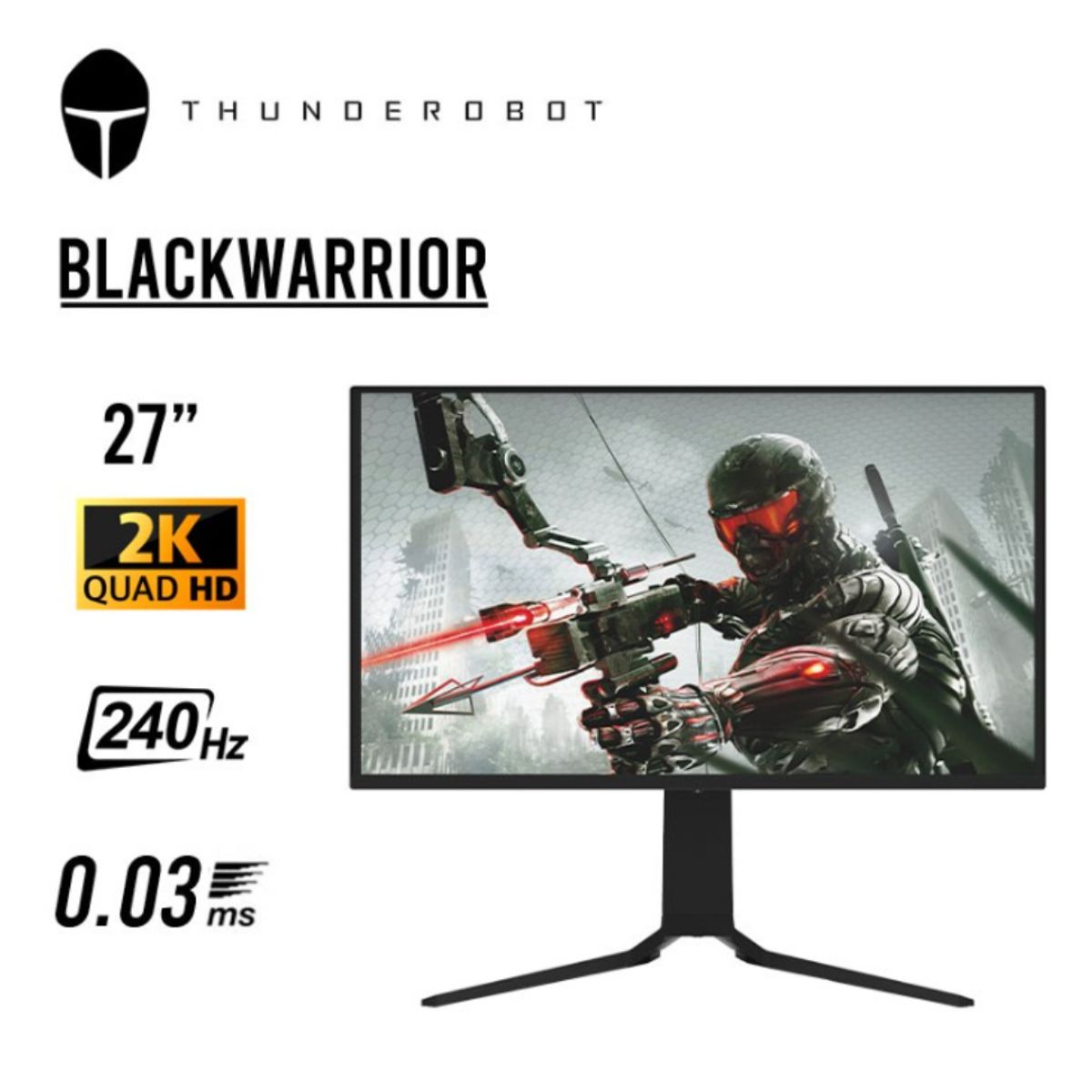 THUNDEROBOT - Monitor Gamer OLED Thunderobot 27 Pulgadas 2K QHD 240hz