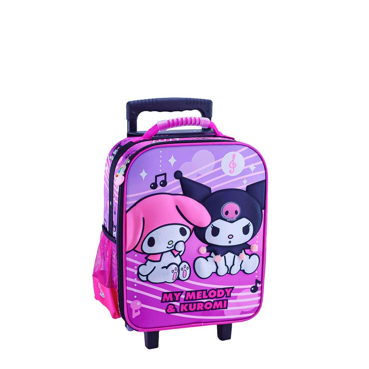 SCOOL - SET MOCHILA KUROMI OFICIO PREMIUM MALETA RUEDAS LONCHERA CARTUCHERA