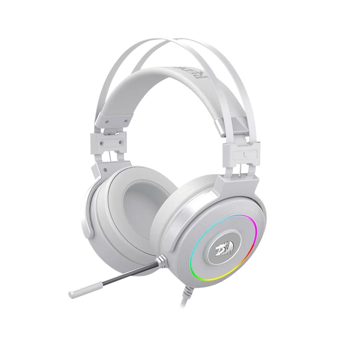 REDRAGON - Auriculares gamer redragon lamia white h320w rgb 7.1 virtual