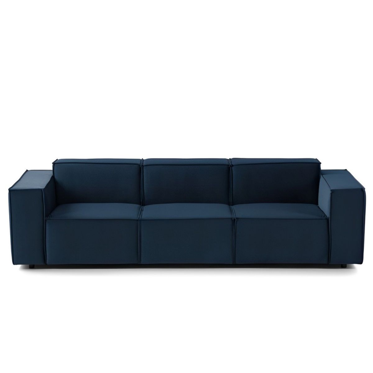 GENERICO - Sofá 3 Cuerpo Vitoriano - Azul Oscuro