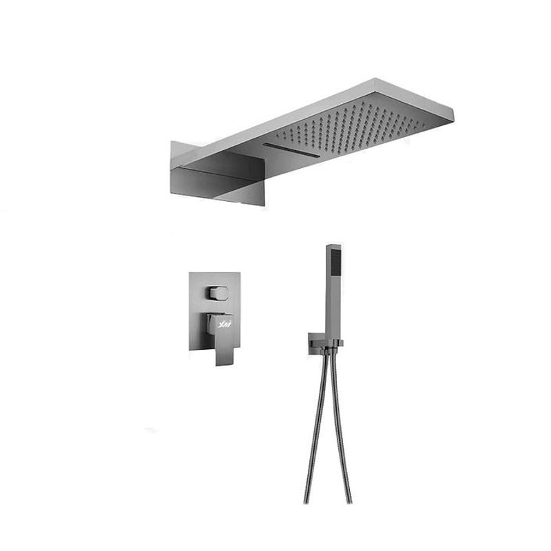 XM - MEZCLADORA MONOCOMANDO PARA DUCHA  SATINADO DOBLE SALIDA  MT020D5502