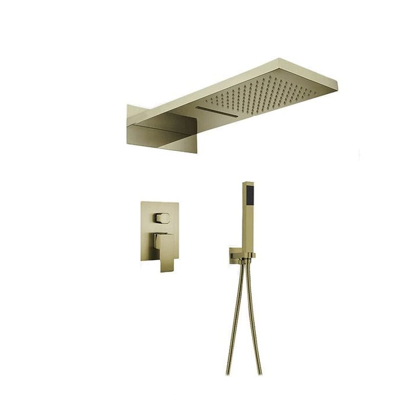 XM - MEZCLADORA MONOCOMANDO PARA DUCHA  DORADO DOBLE SALIDA  MT020D5507