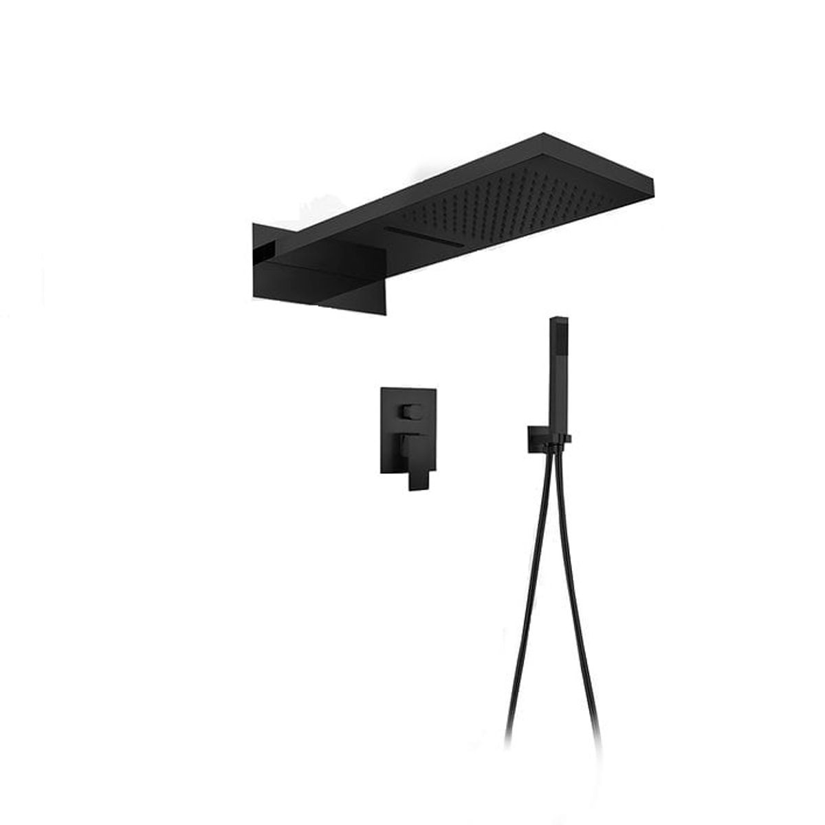 XM - MEZCLADORA  MONOCOMANDO PARA DUCHA NEGRO DOBLE SALIDA  MT020D5501