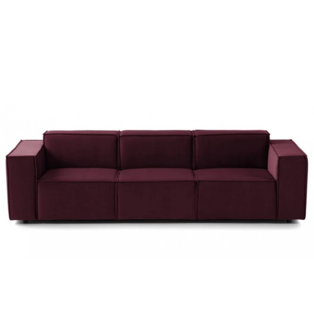 GENERICO - Sofá 3 Cuerpos Vitoriano - Vino