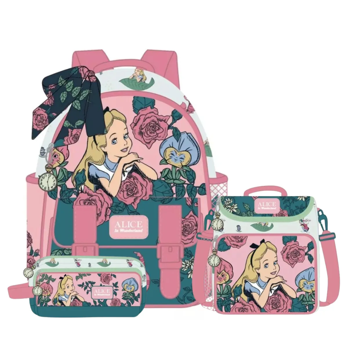 DISNEY CLASICOS - Pack Escolar Nido  Alicia en el Pais de las Maravillas