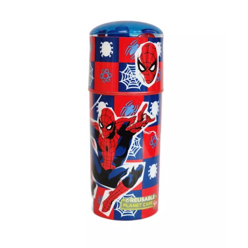 DISNEY - Tomatodo Botella Spiderman 350 ml Cañita