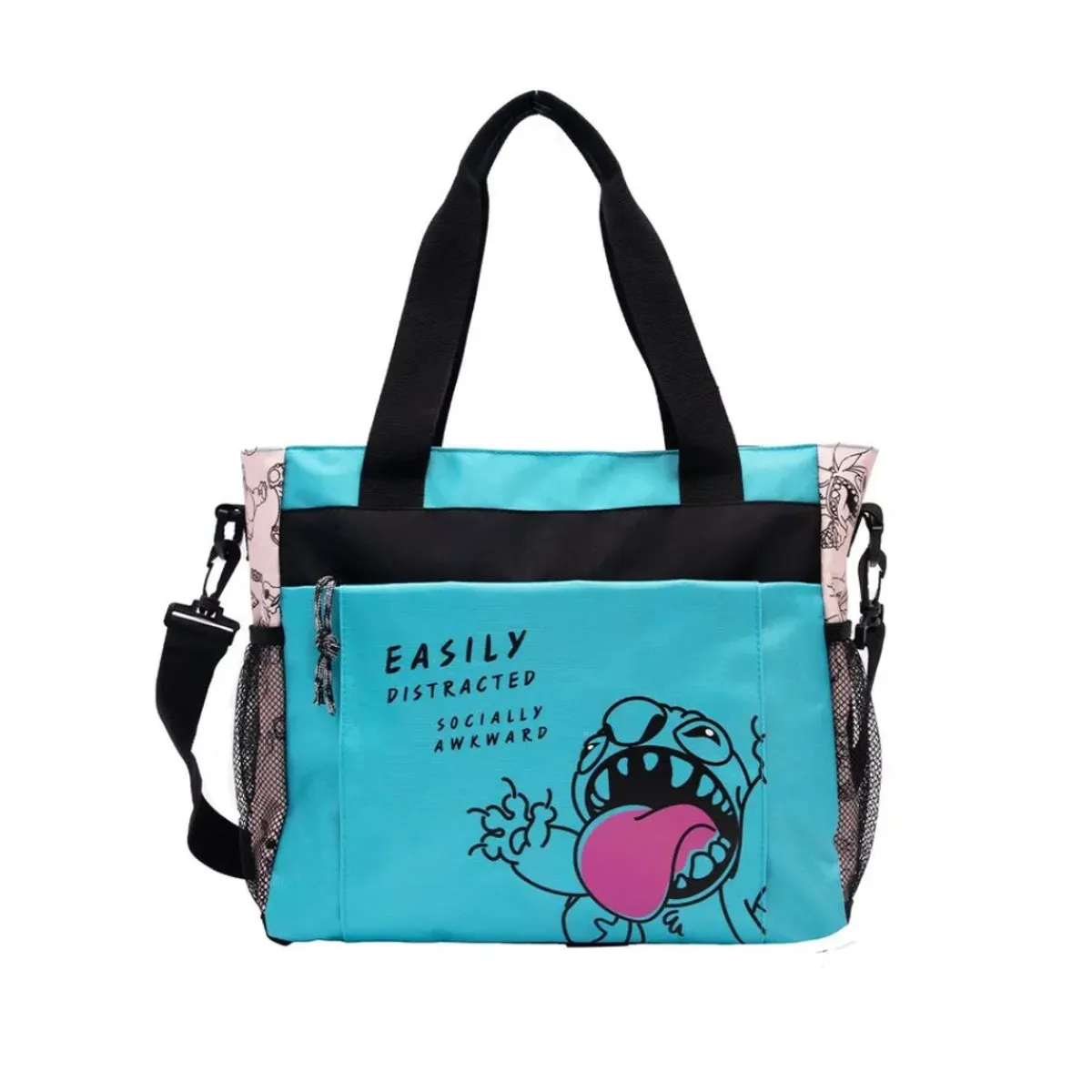 DISNEY CLASICOS - Bolso Maletin Stitch Juvenil Turquesa