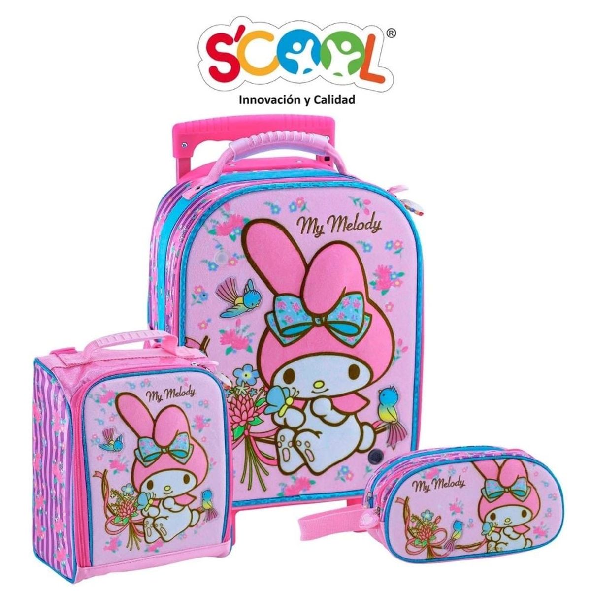 SCOOL - Pack Escolar Maleta Nido Premium My Melody con luces Magic