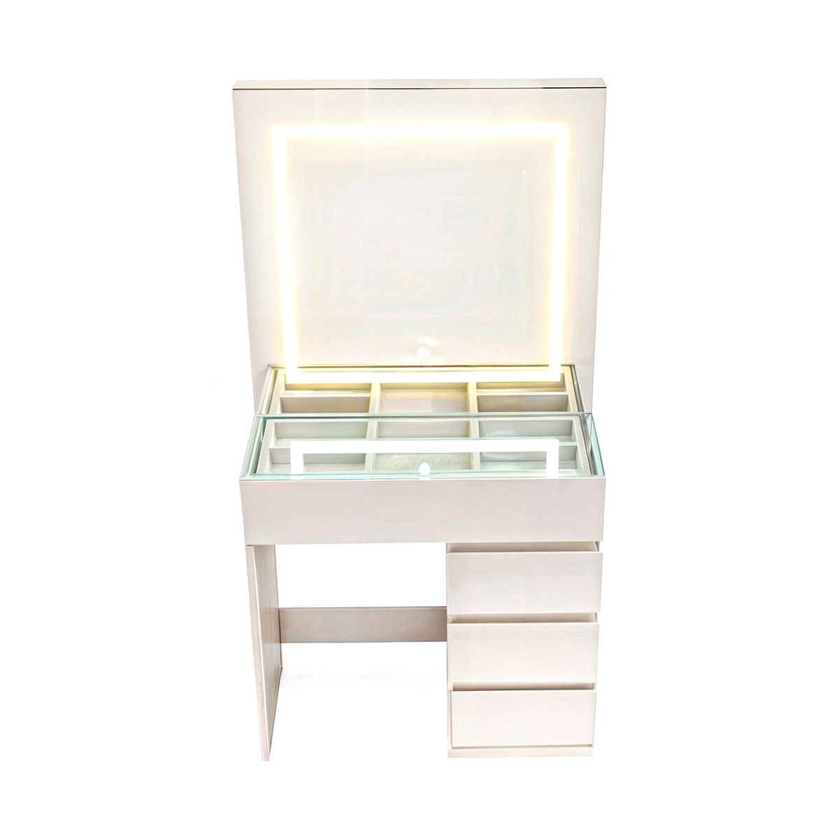 BH BARAKA HOME PREMIUM - Tocador Joyero Hoyvik con Espejo