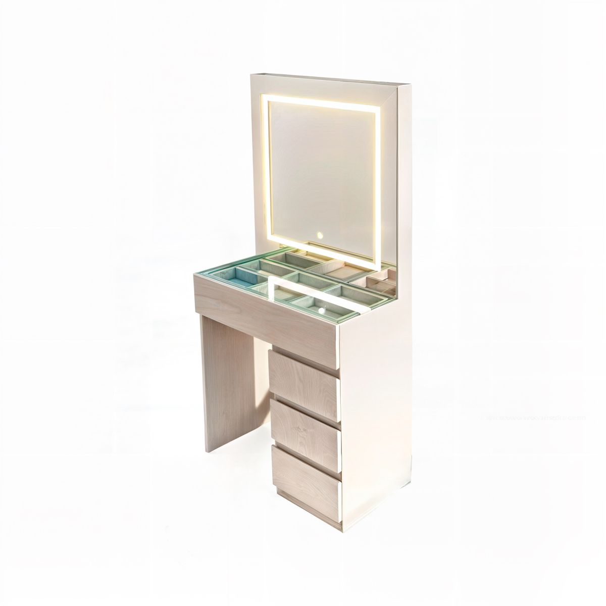 BH BARAKA HOME PREMIUM - Tocador Joyero Hoyvik con Espejo