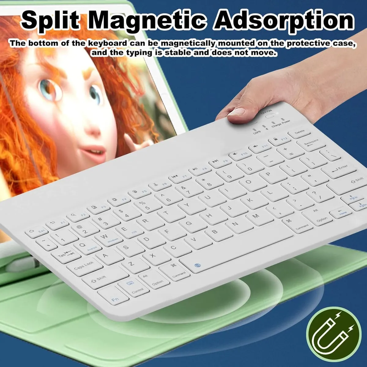 GENERICO - TECLADO INALÁMBRICO CON MOUSE ULTRA DELGADO BLUETOOTH