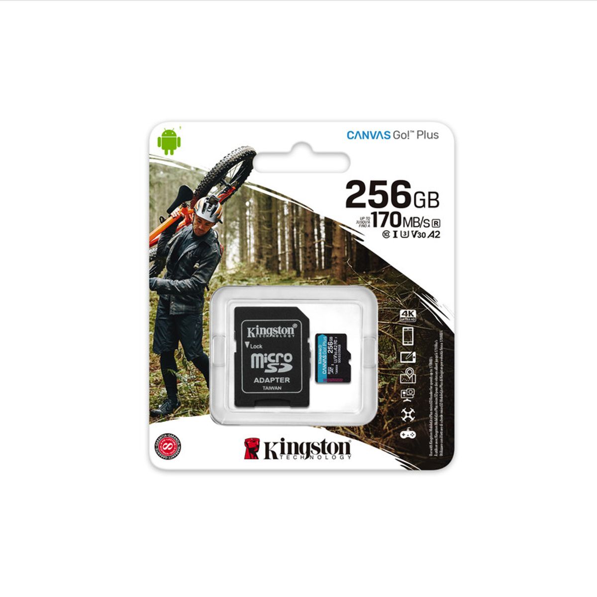 KINGSTON - Memoria Flash microSDXC Kingston Canvas Go Plus 256GB