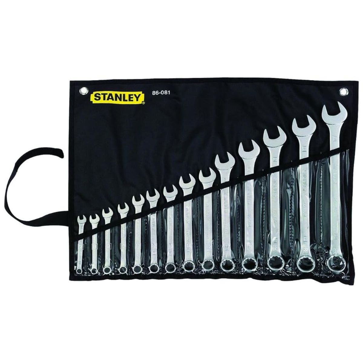 STANLEY - llaves mixtas combinadas 14 piezas, con funda 86-081 STANLEY