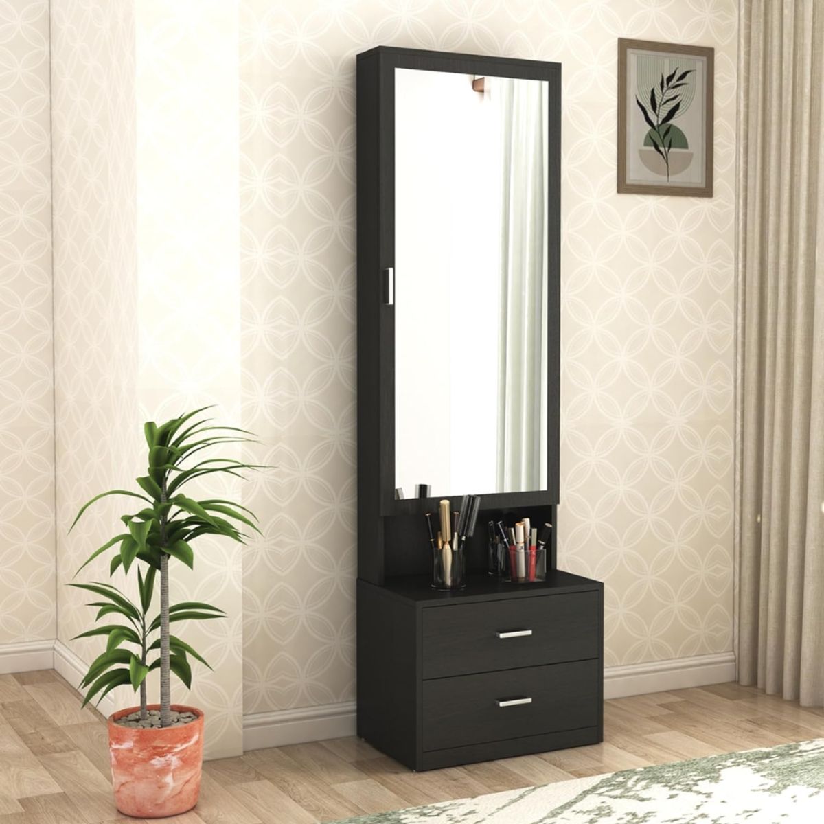 GENERICO - Tocador con Espejo Sami Negro Petrox Home