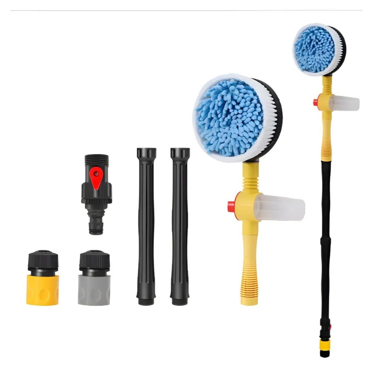 GENERICO - Cepillo Giratorio Lavado Turbo Shine + Kit de Limpieza Auto