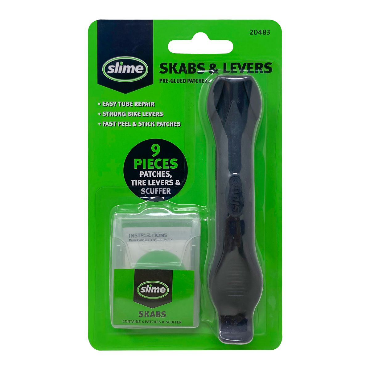 SLIME - Parches y Palancas para reparación de cámaras de bicicleta