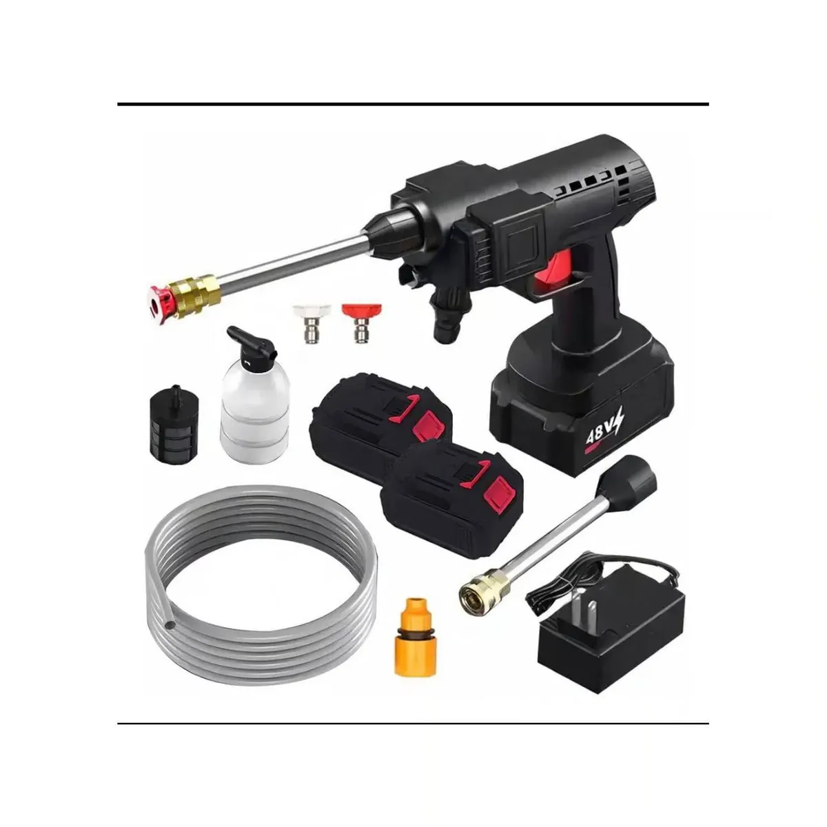 GENERICO - HIDROLAVADORA DE ALTA PRESION INALAMBRICA 120V DOBLE BATERIA