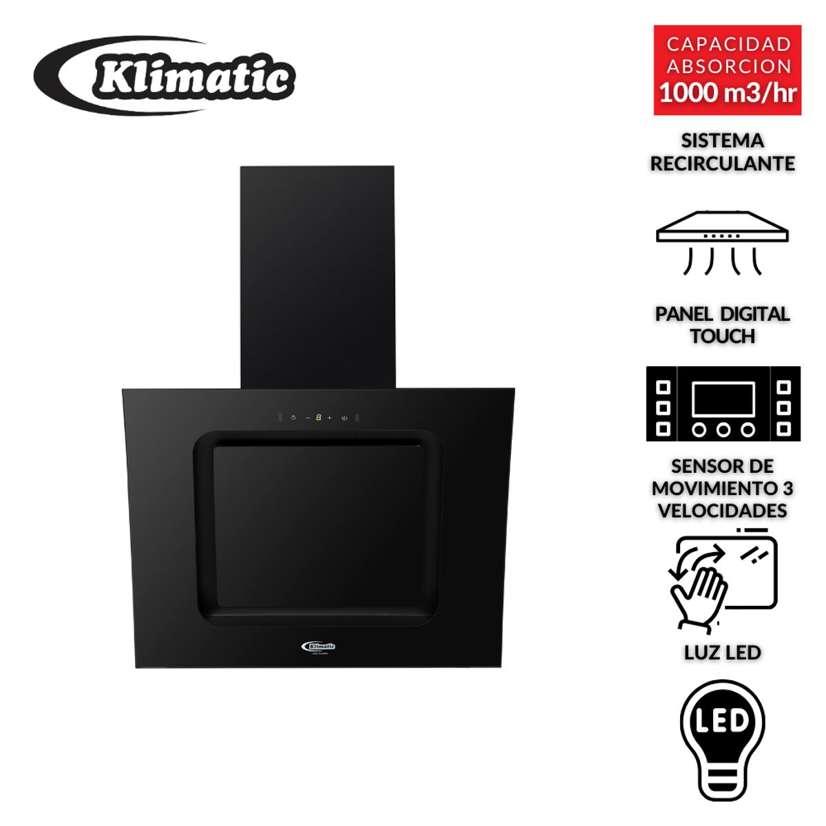 KLIMATIC - Campana Decorativa 60 cm KAMBA 60