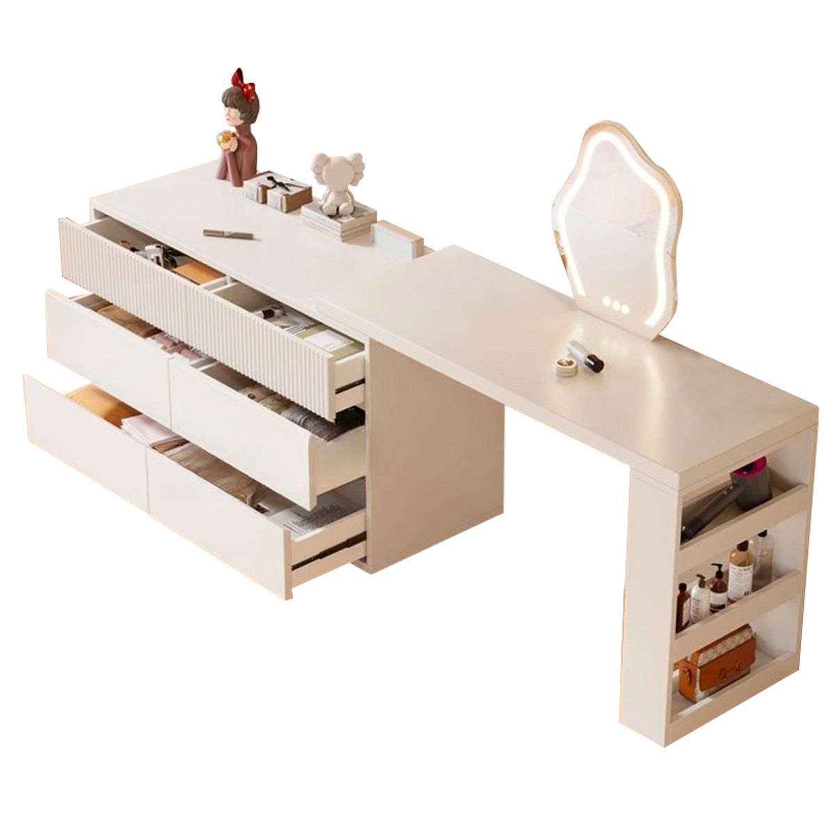 BH BARAKA HOME PREMIUM - Tocador Joyero Toftir con Espejo