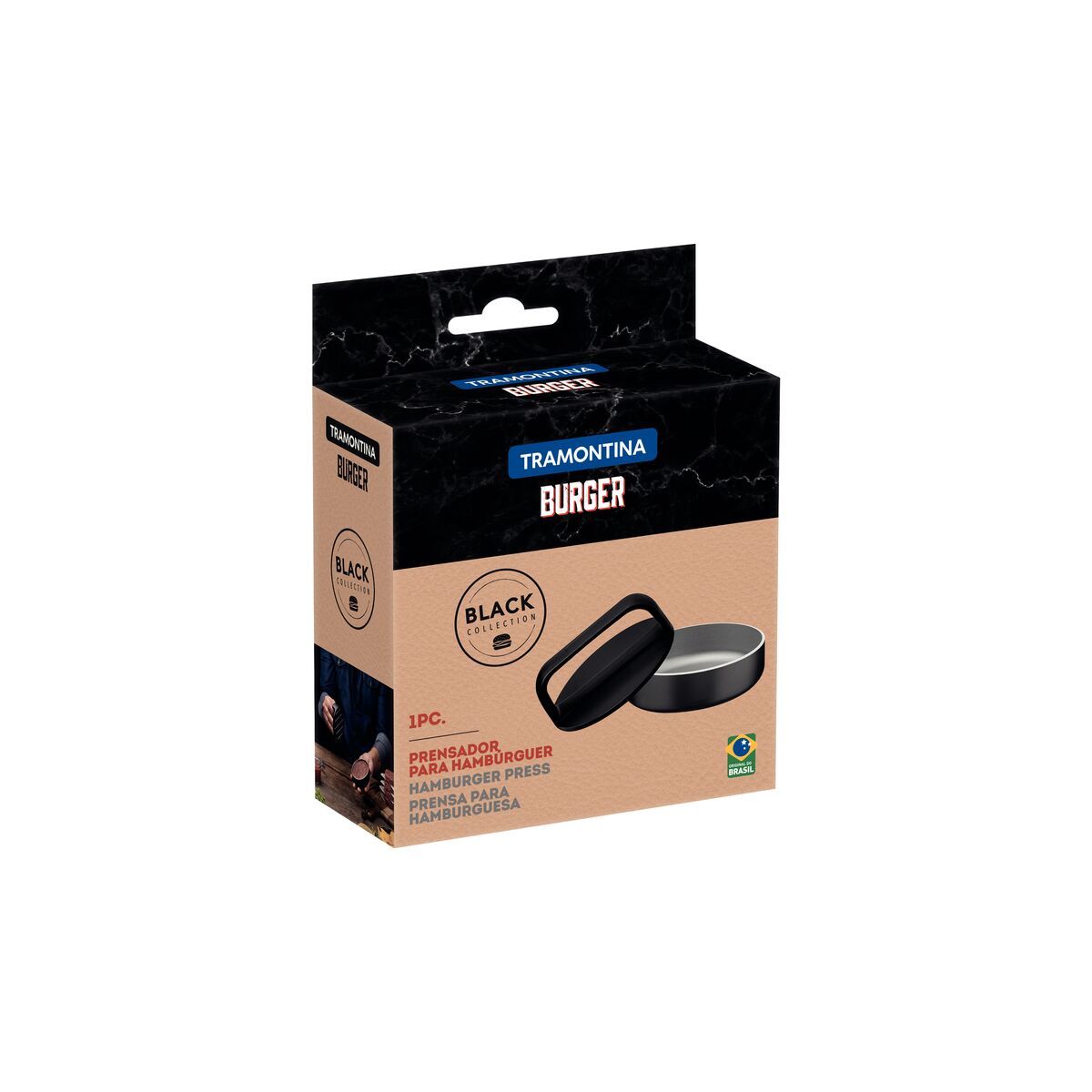 TRAMONTINA - Prensa Para Hamburguesa Black Burger