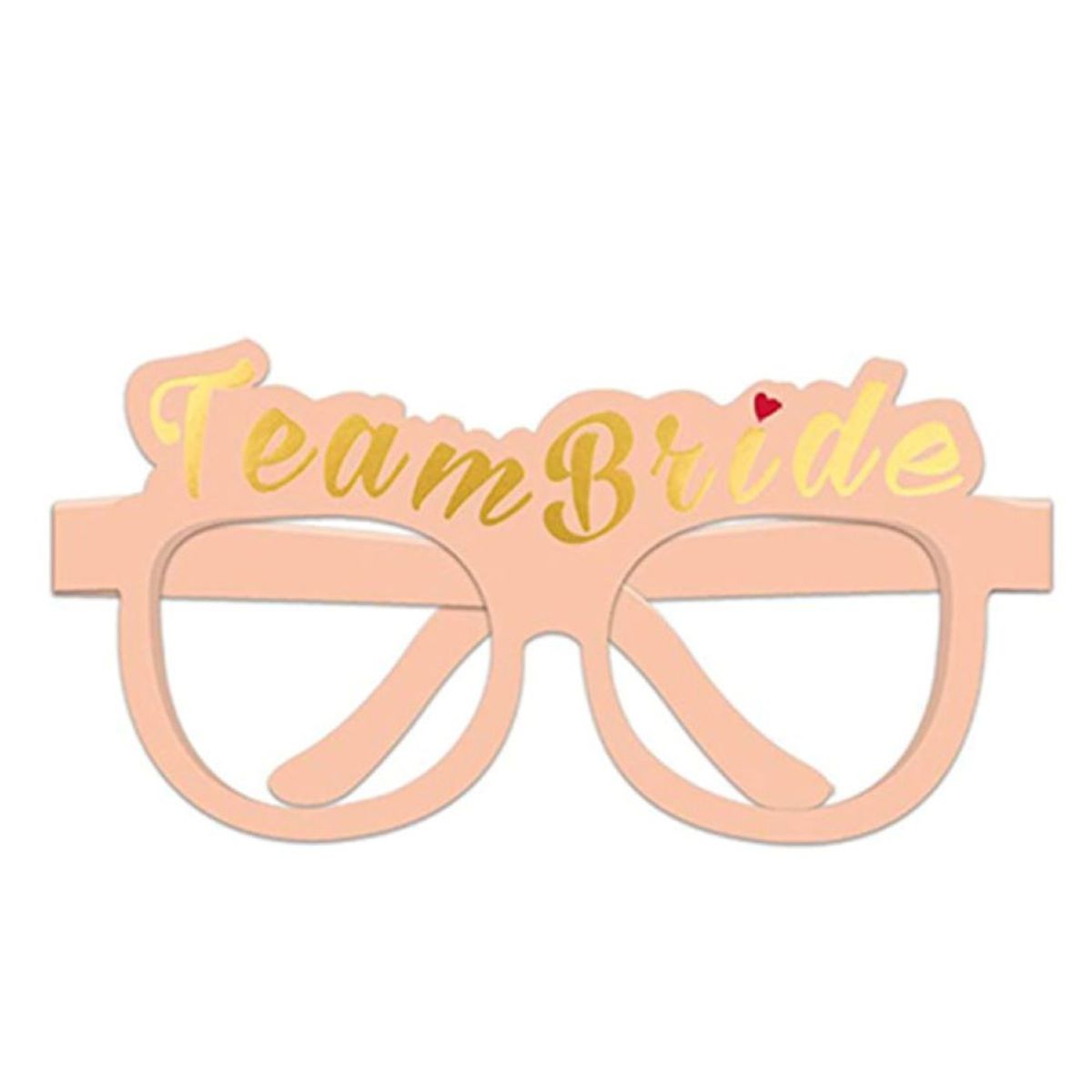 GENERICO - Set x 10 lentes de papel para despedida de soltera bride