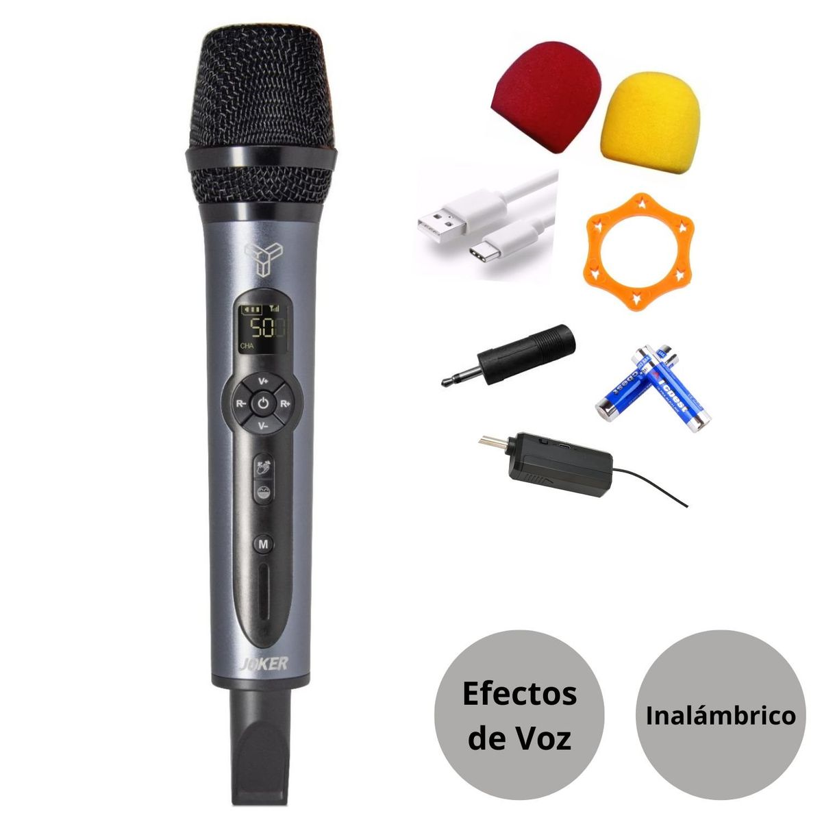 GENERICO - Micrófono Inalámbrico con Efecto JOKER TRK M936