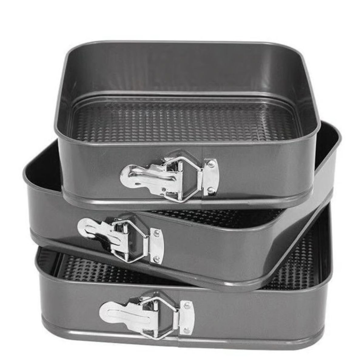 GENERICO - Set de 3 Moldes Desmoldables Para Keke Pastel C