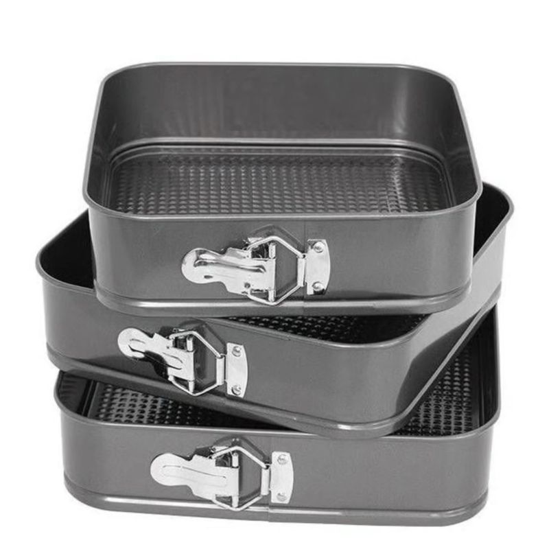 GENERICO - Set de 3 Moldes Desmoldables Para Keke Pastel C