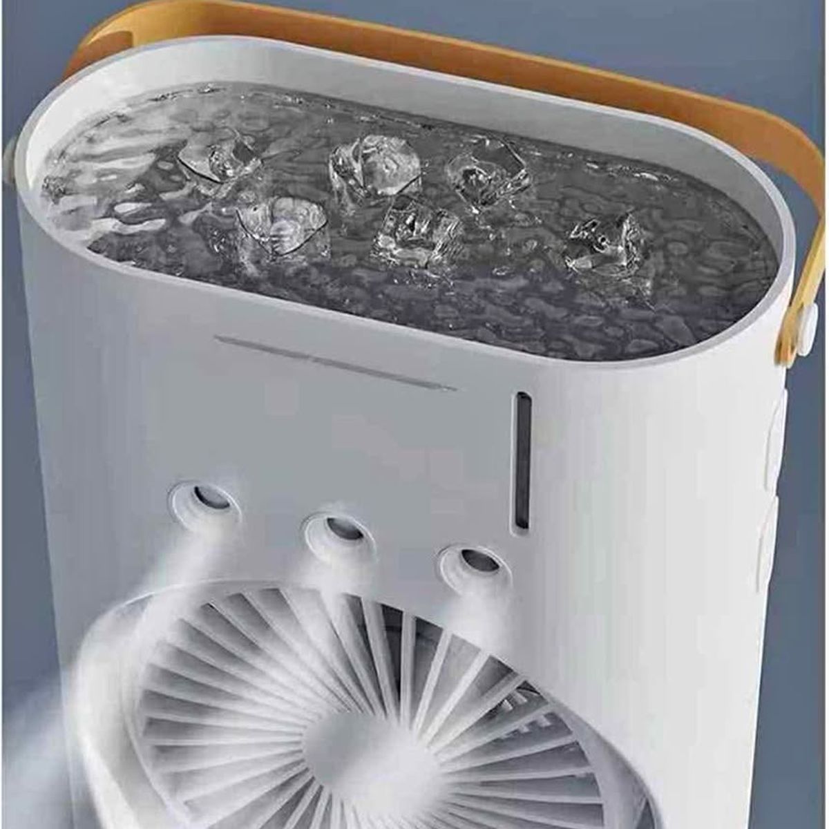 PREMIUM - Ventilador humidificador eléctrico portátil 12256 - blanco